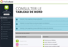 La nouvelle interface de gestion HelloAsso